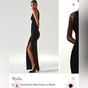 Oh Polly Modal Racerback Maxi Dress in Smoke Green